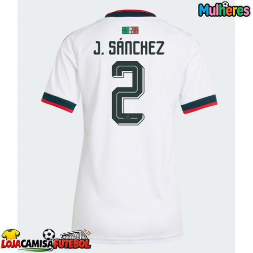 Camisa de Futebol México Jorge Sanchez #2 Equipamento Secundário Mulheres Mundo 2026 Manga Curta